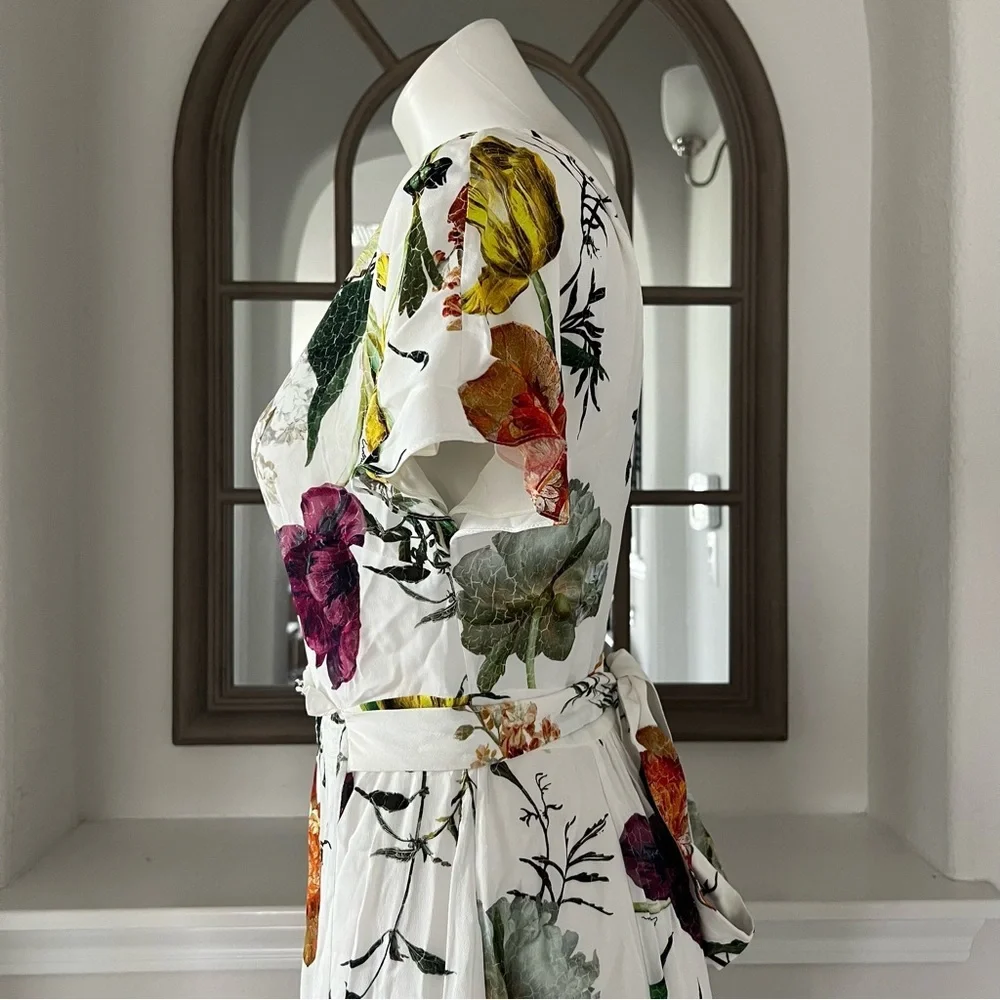 ERDEM Brealey Bouquet Pattern Fraser Dress, New, Size US4, UK8 - Picture 9 of 15